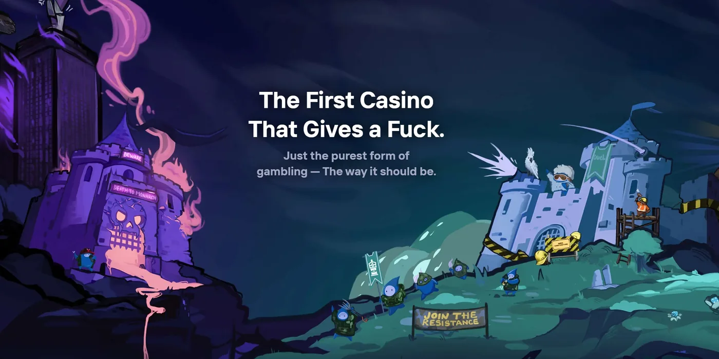 Duel Casino lobby — crash duel and PvP casino games interface